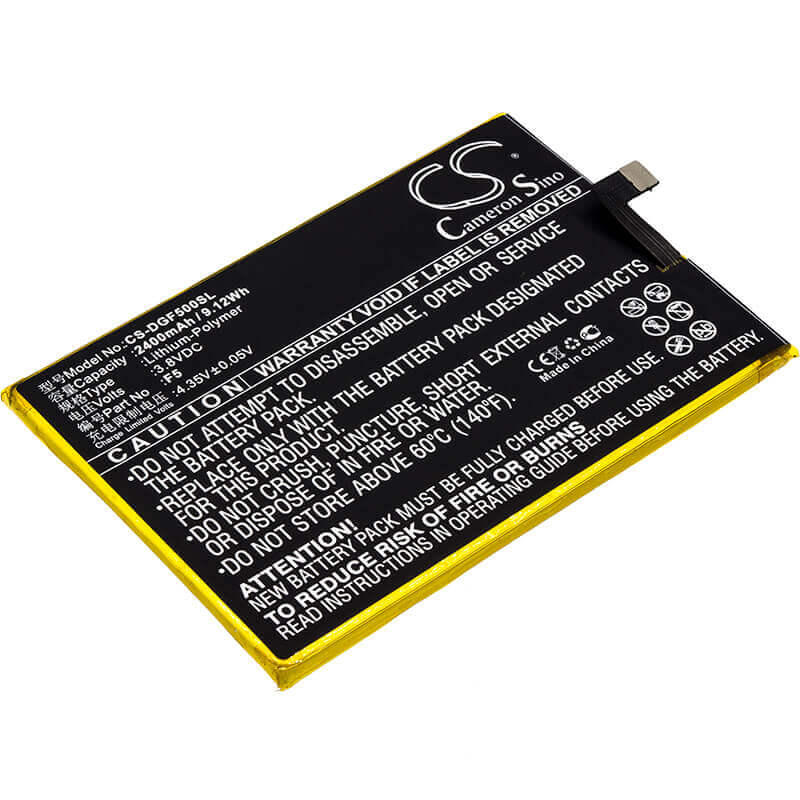 3.8V, Li-Polymer, 2400mAh, Batterie de smartphone compatible avec Doogee, F5, 9.12Wh Mobile, Smartphone Cameron Sino Technology Limited (Smartphone)
