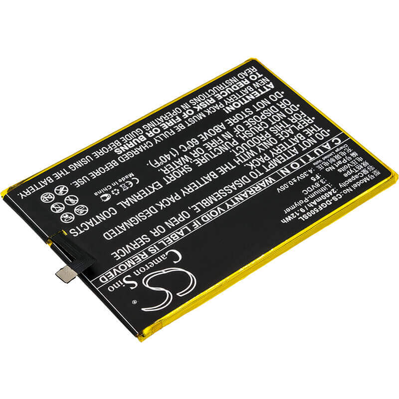 3.8V, Li-Polymer, 2400mAh, Batterie de smartphone compatible avec Doogee, F5, 9.12Wh Mobile, Smartphone Cameron Sino Technology Limited (Smartphone)