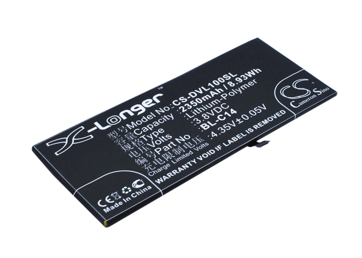 3.8V, Li-Polymer, 2350mAh, SmartPhone battery fits Doov, Bl-c14, L1, 8.93Wh Mobile, SmartPhone Cameron Sino Technology Limited (Suspended)