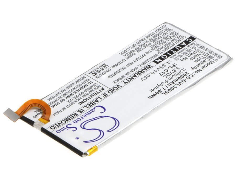 3.8V, Li-Polymer, 2000mAh, batterie de smartphone compatible avec Doov, Pl-c17, L3, L3c, 7.6Wh Mobile, SmartPhone Cameron Sino Technology Limited (Smartphone)