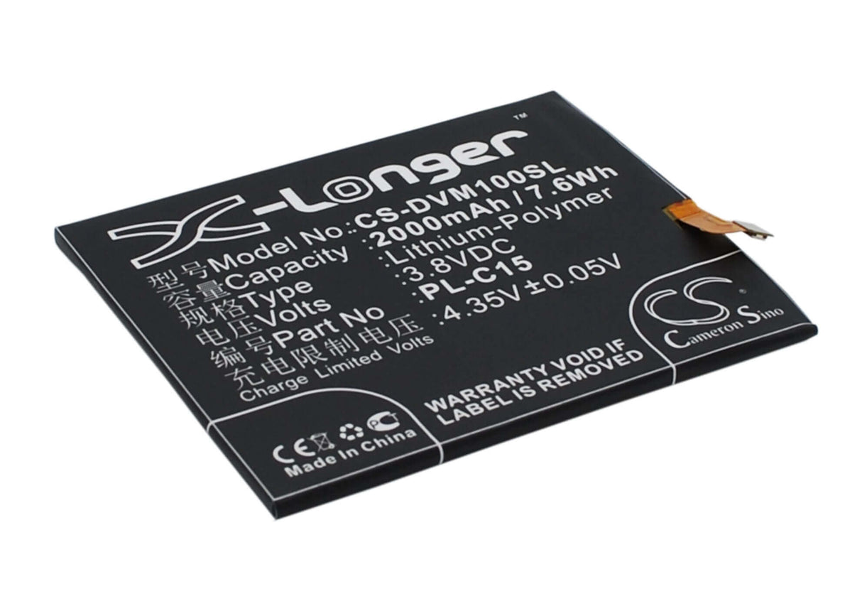 3.8V, Li-Polymer, 2000mAh, SmartPhone battery fits Doov, Pl-c15, Lm1, 7.6Wh Mobile, SmartPhone Cameron Sino Technology Limited (Smartphone)