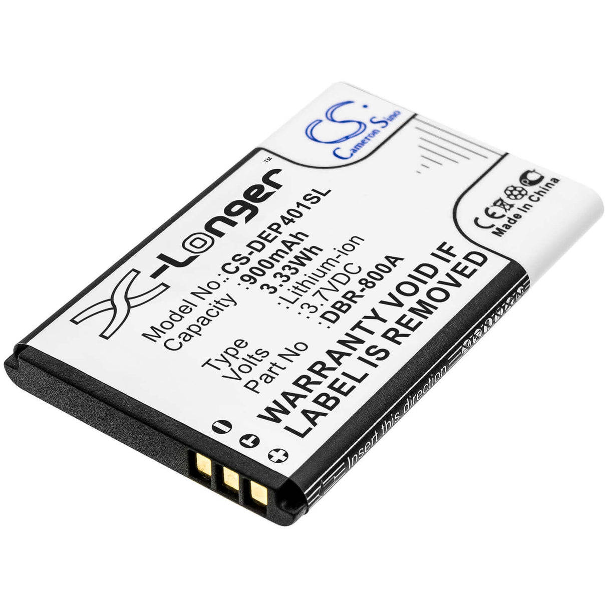 3.7V, Li-ion, 900mAh, SmartPhone battery fits Peaq, Doro, Brondi, Dbp-800b, Amico Ampli Vox, Amico Gentile Plus, 3.33Wh Mobile, SmartPhone Cameron Sino Technology Limited (Smartphone)