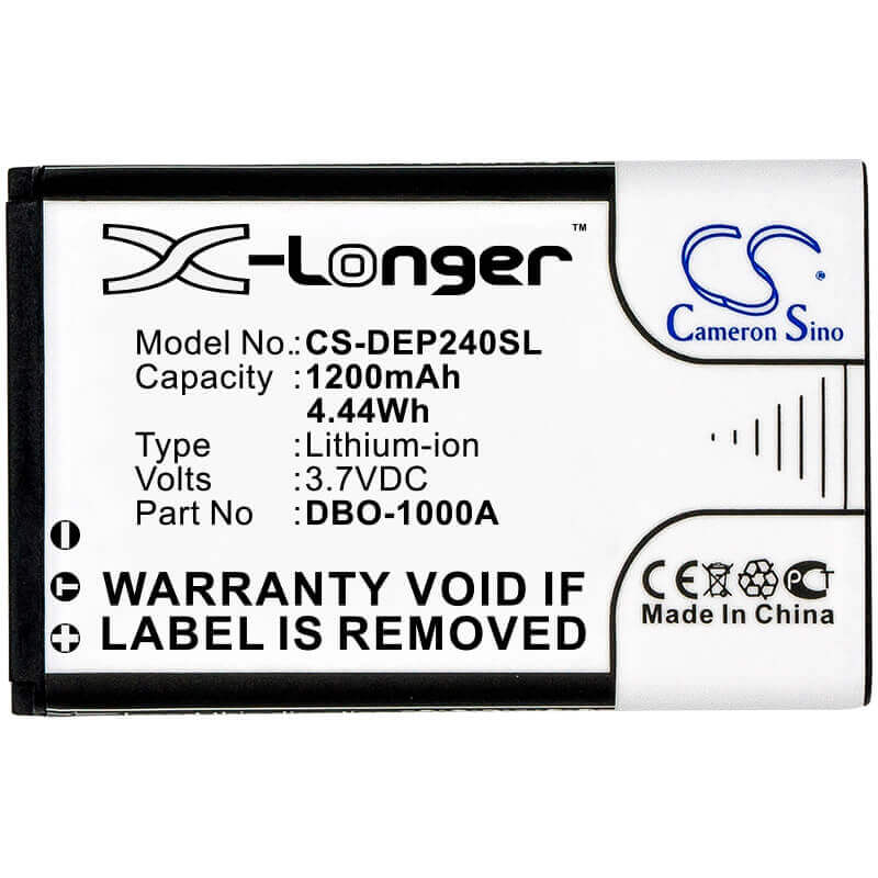3.7V, Li-ion, 1200mAh, SmartPhone battery fits Doro, 380147, 6821, 6881, 4.44Wh Mobile, SmartPhone Cameron Sino Technology Limited (Smartphone)