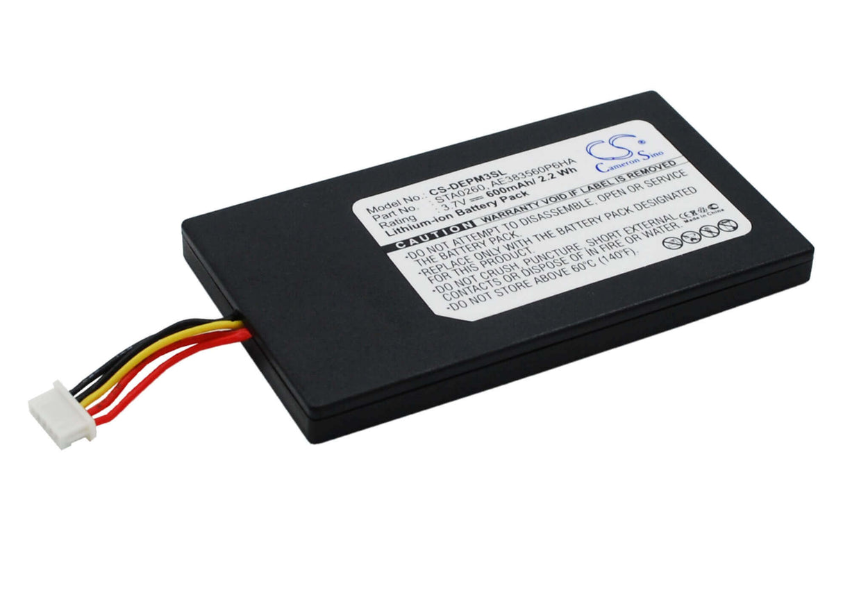 3.7V, Li-Polymer, 600mAh, SmartPhone battery fits Easypack, Ae383560p6ha, Easypack Ezpack M-3, 2.22Wh Mobile, SmartPhone Cameron Sino Technology Limited (Suspended)