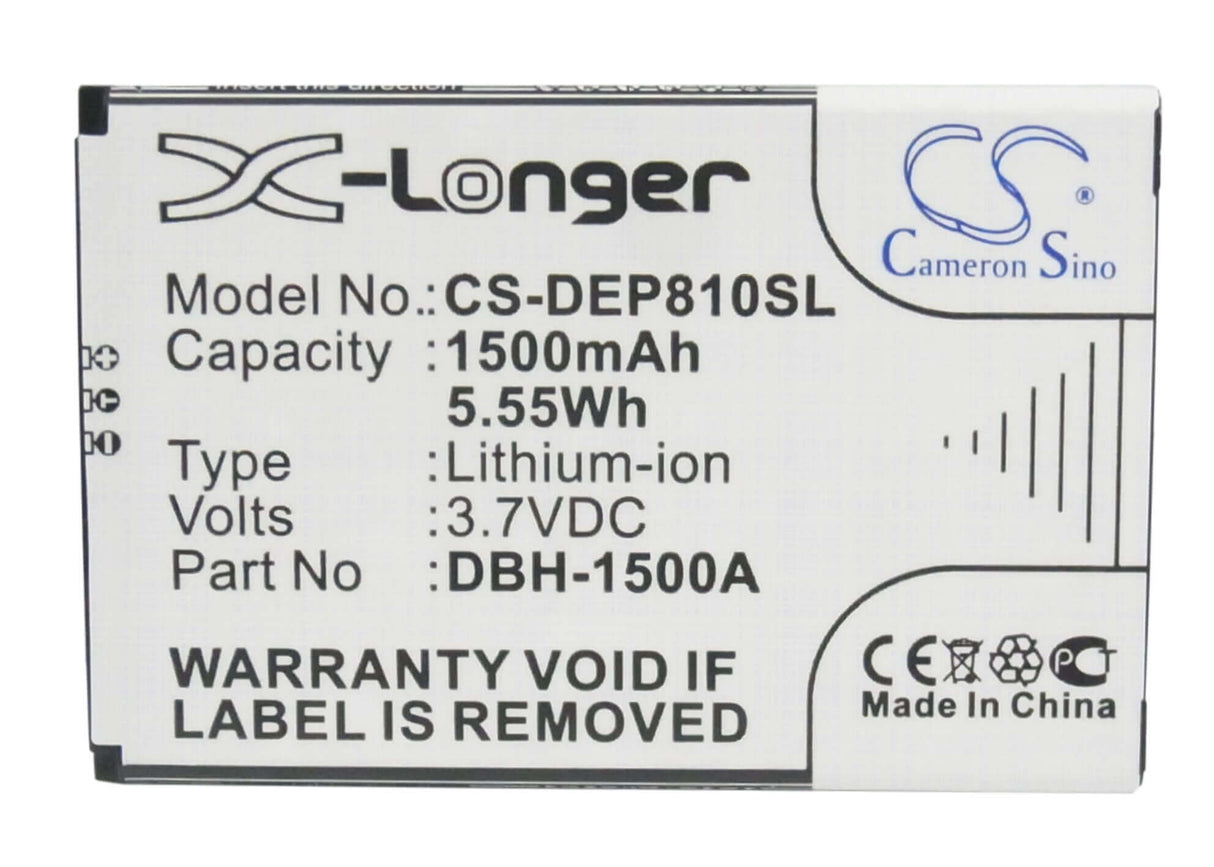 3.7V, Li-ion, 1500mAh, SmartPhone battery fits Doro, Dbh-1500a, 6379, Liberto 810, 5.55Wh Mobile, SmartPhone Cameron Sino Technology Limited (Smartphone)