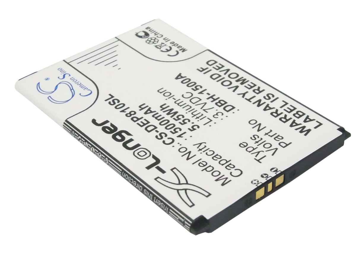 3.7V, Li-ion, 1500mAh, SmartPhone battery fits Doro, Dbh-1500a, 6379, Liberto 810, 5.55Wh Mobile, SmartPhone Cameron Sino Technology Limited (Smartphone)