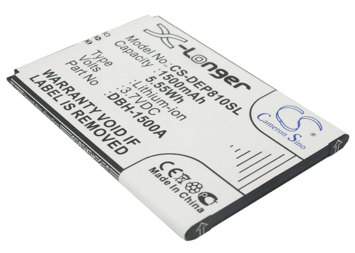 3.7V, Li-ion, 1500mAh, SmartPhone battery fits Doro, Dbh-1500a, 6379, Liberto 810, 5.55Wh Mobile, SmartPhone Cameron Sino Technology Limited (Smartphone)