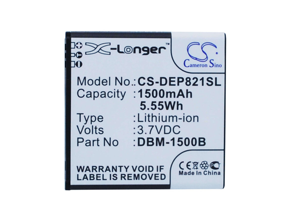 3.7V, Li-ion, 1500mAh, SmartPhone battery fits Doro, Dbm-1500b, 6778, Liberto 820 Mini, 5.55Wh Mobile, SmartPhone Cameron Sino Technology Limited (Smartphone)