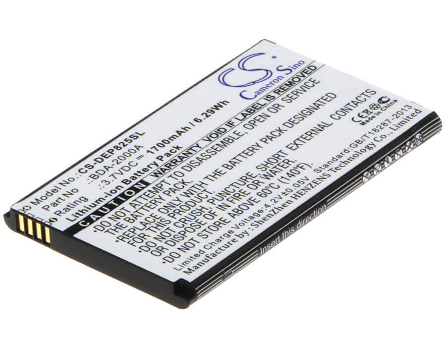 3.7V, Li-ion, 1700mAh, SmartPhone battery fits Doro, Bda-2000a, 8028, 8030, 6.29Wh Mobile, SmartPhone Cameron Sino Technology Limited (Smartphone)