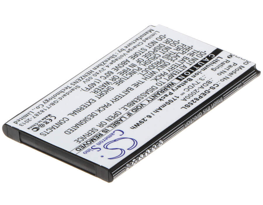 3.7V, Li-ion, 1700mAh, SmartPhone battery fits Doro, Bda-2000a, 8028, 8030, 6.29Wh Mobile, SmartPhone Cameron Sino Technology Limited (Smartphone)
