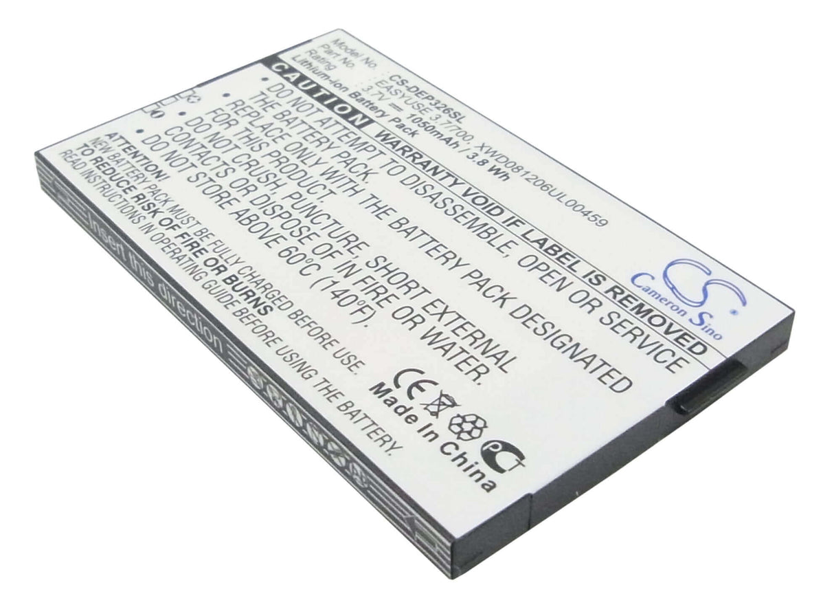3.7V, Li-ion, 1050mAh, SmartPhone battery fits Doro, Dbk-700, Handleplus 326i, Phoneeasy 326, 3.89Wh Mobile, SmartPhone Cameron Sino Technology Limited (Smartphone)