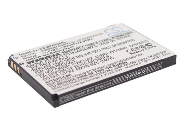 3.7V, Li-ion, 800mAh, SmartPhone battery fits Doro, 01.10.carep0103, Handleplus 334, Handleplus 334gsm, 2.96Wh Mobile, SmartPhone Cameron Sino Technology Limited (Smartphone)