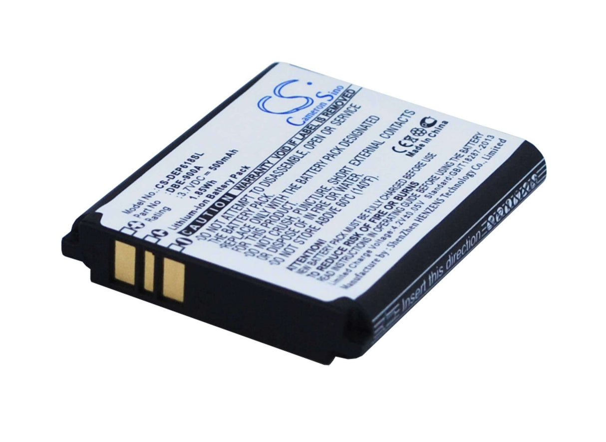 3.7V, Li-ion, 500mAh, SmartPhone battery fits Doro, Dbe-900a, Phoneeasy 618, 1.85Wh Mobile, SmartPhone Cameron Sino Technology Limited (Smartphone)