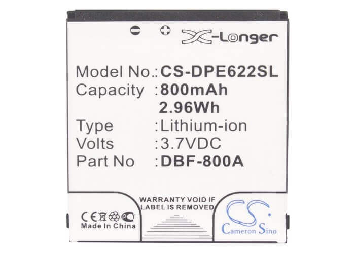 3.7V, Li-ion, 800mAh, SmartPhone battery fits Doro, Dbf-800a, 2314, 2415, 2.96Wh Mobile, SmartPhone Cameron Sino Technology Limited (Smartphone)