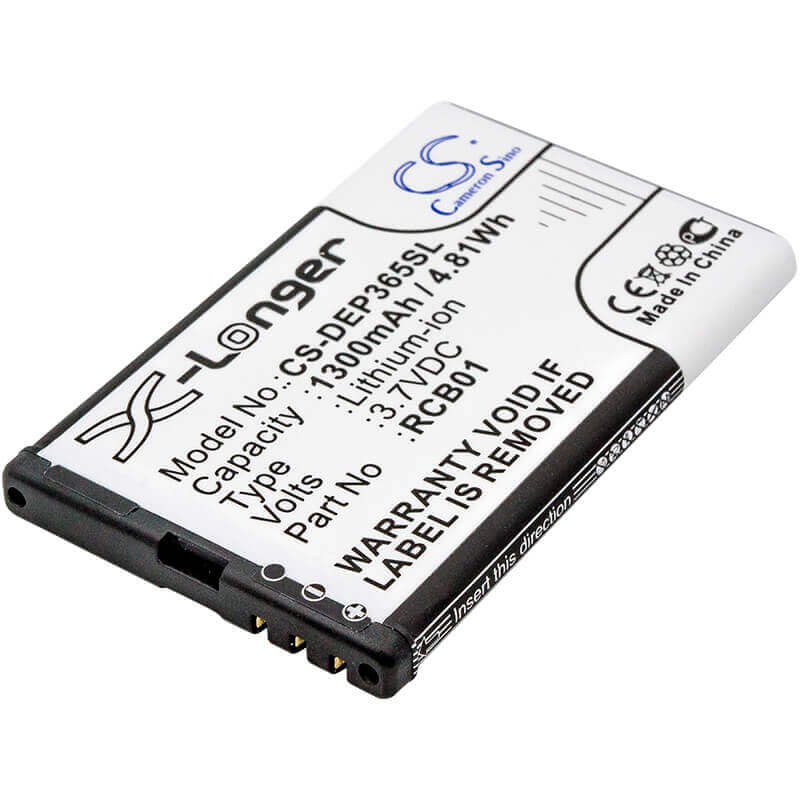 3.7V, Li-ion, 1300mAh, SmartPhone battery fits Aligator, Skylink, Doro, Rcb01, C200, 4.81Wh Mobile, SmartPhone Cameron Sino Technology Limited (Smartphone)