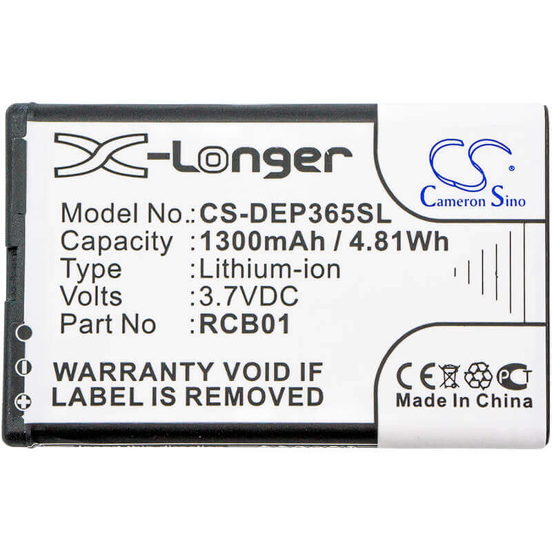 3.7V, Li-ion, 1300mAh, SmartPhone battery fits Aligator, Skylink, Doro, Rcb01, C200, 4.81Wh Mobile, SmartPhone Cameron Sino Technology Limited (Smartphone)