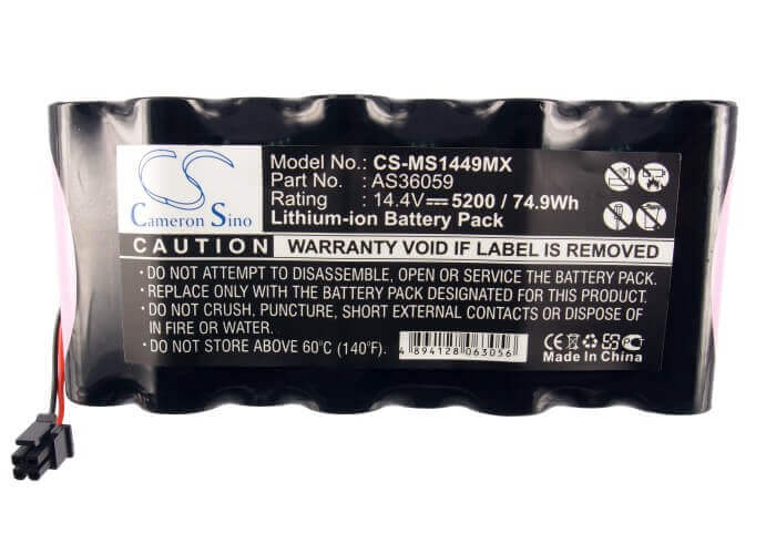 14.4V, Li-ion, 5200mAh, Medical battery fits Drager, Siemens, As36059, Delta, Gamma, 74.88Wh Medical Cameron Sino Technology Limited (Medical)