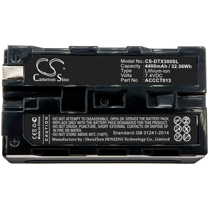 7.4V, Li-ion, 4400mAh, Thermal Camera battery fits Drager, Accct013, Talisman Elite Lite X3, Talismann X3, 32.56Wh Thermal Camera Cameron Sino Technology Limited