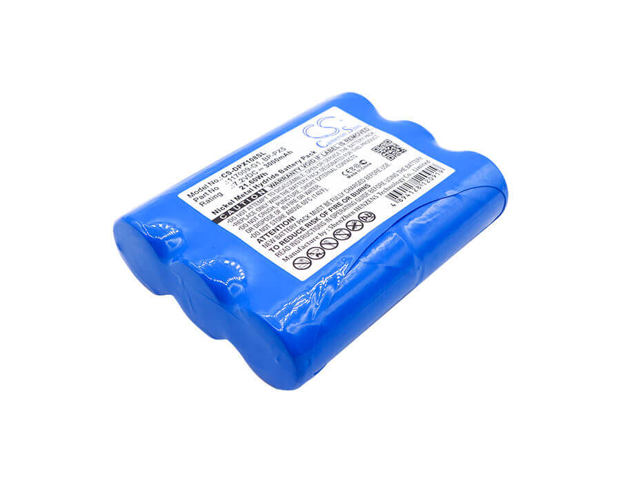 7.2V, Ni-MH, 3000mAh, Batterie d'équipement compatible avec Dranetz, 117009-g1, DBMP1, Dbpg106, 21.6Wh Équipement, Enquête, Test Cameron Sino Technology Limited