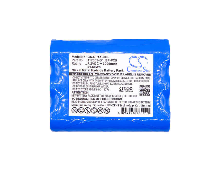 7.2V, Ni-MH, 3000mAh, Batterie d'équipement compatible avec Dranetz, 117009-g1, DBMP1, Dbpg106, 21.6Wh Équipement, Enquête, Test Cameron Sino Technology Limited