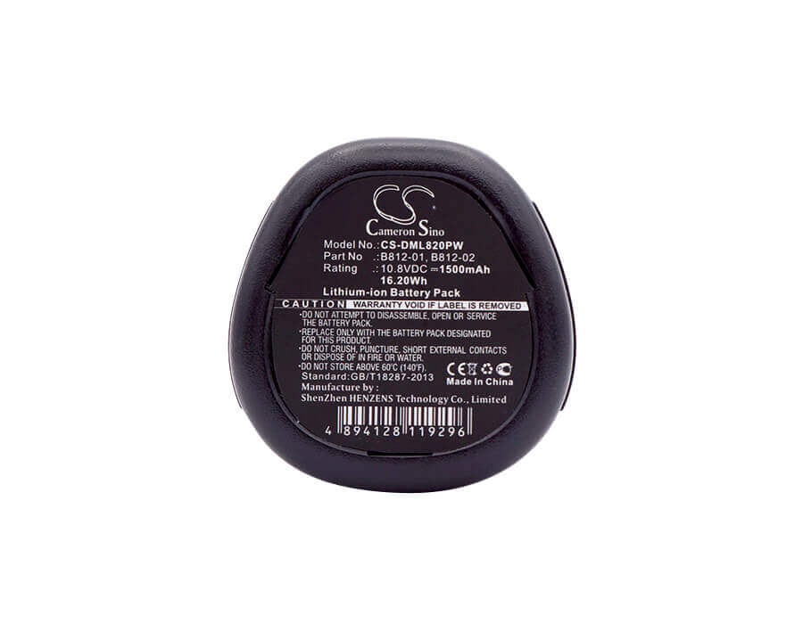 10.8V, Li-ion, 1500mAh, Power Tools battery fits Berner, Wurth, Dremel, B812-01, Bacp 10.8, Bti 10.8, 16.2Wh Power Tools Cameron Sino Technology Limited (Power Tools)