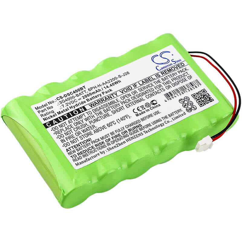 Alarm Battery For Dsc, 3g4000 Cellular Communicators 7.2v, 2000mah - 14.40wh Alarm System Cameron Sino Technology Limited