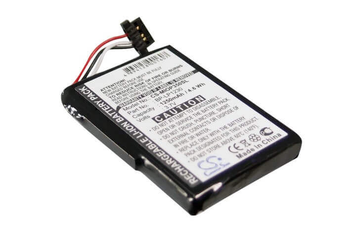 3,7V, Li-ion, 1250mAh, batterie GPS compatible avec Pioneer, Typhoon, Dunlop, Tansonic, Yakumo, Mitac, Navigon, Navman, Medion, Navi 6000, 4,63Wh GPS, Navigator Cameron Sino Technology Limited