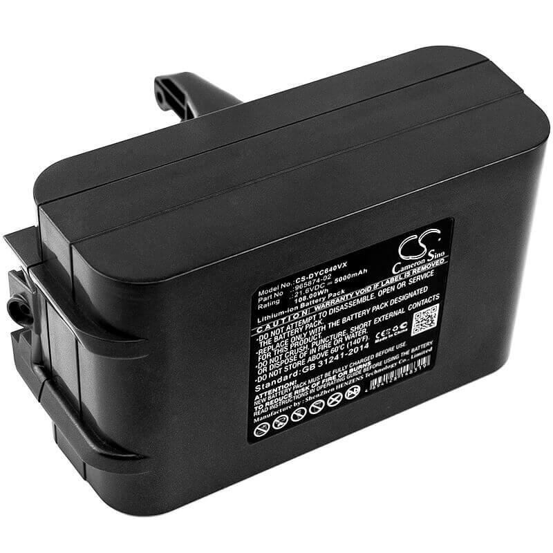 21.6V, Li-ion, 5000mAh, Vacuum battery fits Dyson, Absolute, Dc58, Dc61, 108.00Wh Vacuum Cameron Sino Technology Limited (Dangerous Goods)