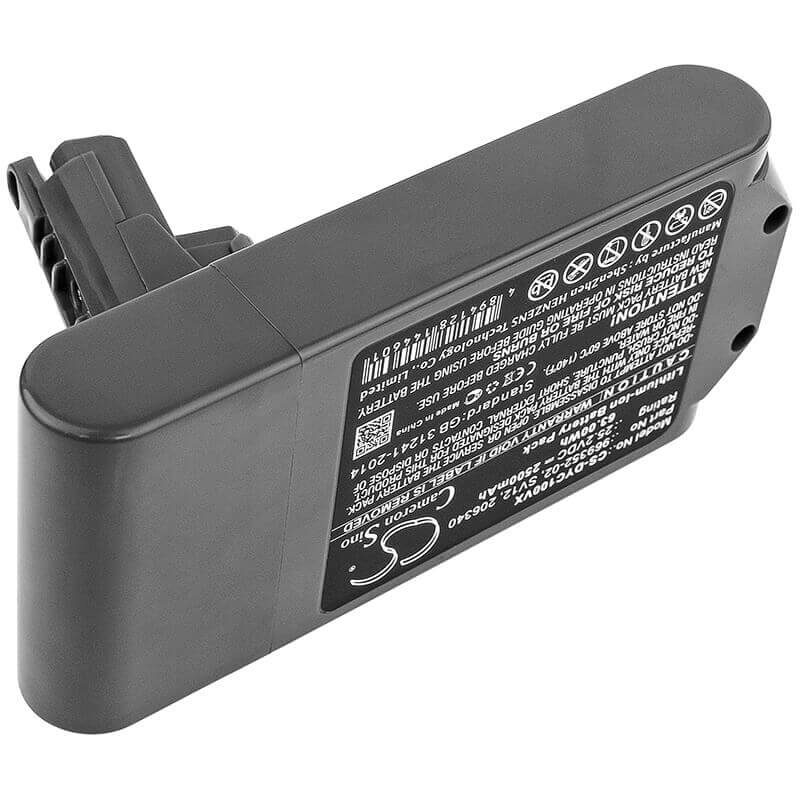 Vacuum battery For Dyson, Cyclone V10, V10 25.2v, 2500mah - 63.00wh Vacuum Cameron Sino Technology Limited