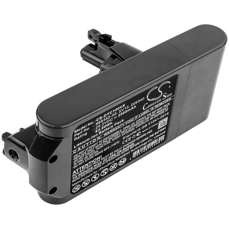 Vacuum battery For Dyson, Cyclone V10, V10 25.2v, 2500mah - 63.00wh Vacuum Cameron Sino Technology Limited