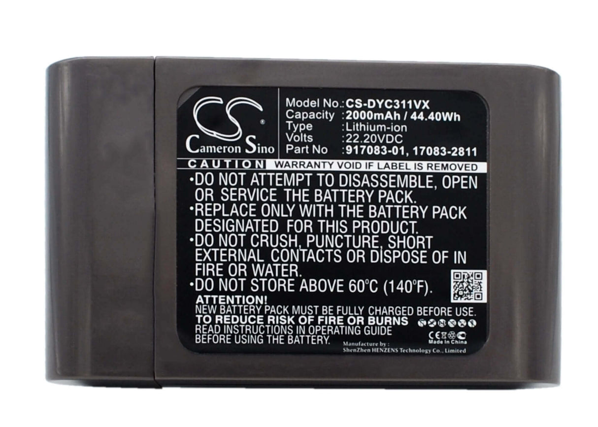 Vacuum battery for Dyson Dc31, Dc34, Dc35 22.2v, 2000mah - 44.40wh Vacuum Cameron Sino Technology Limited