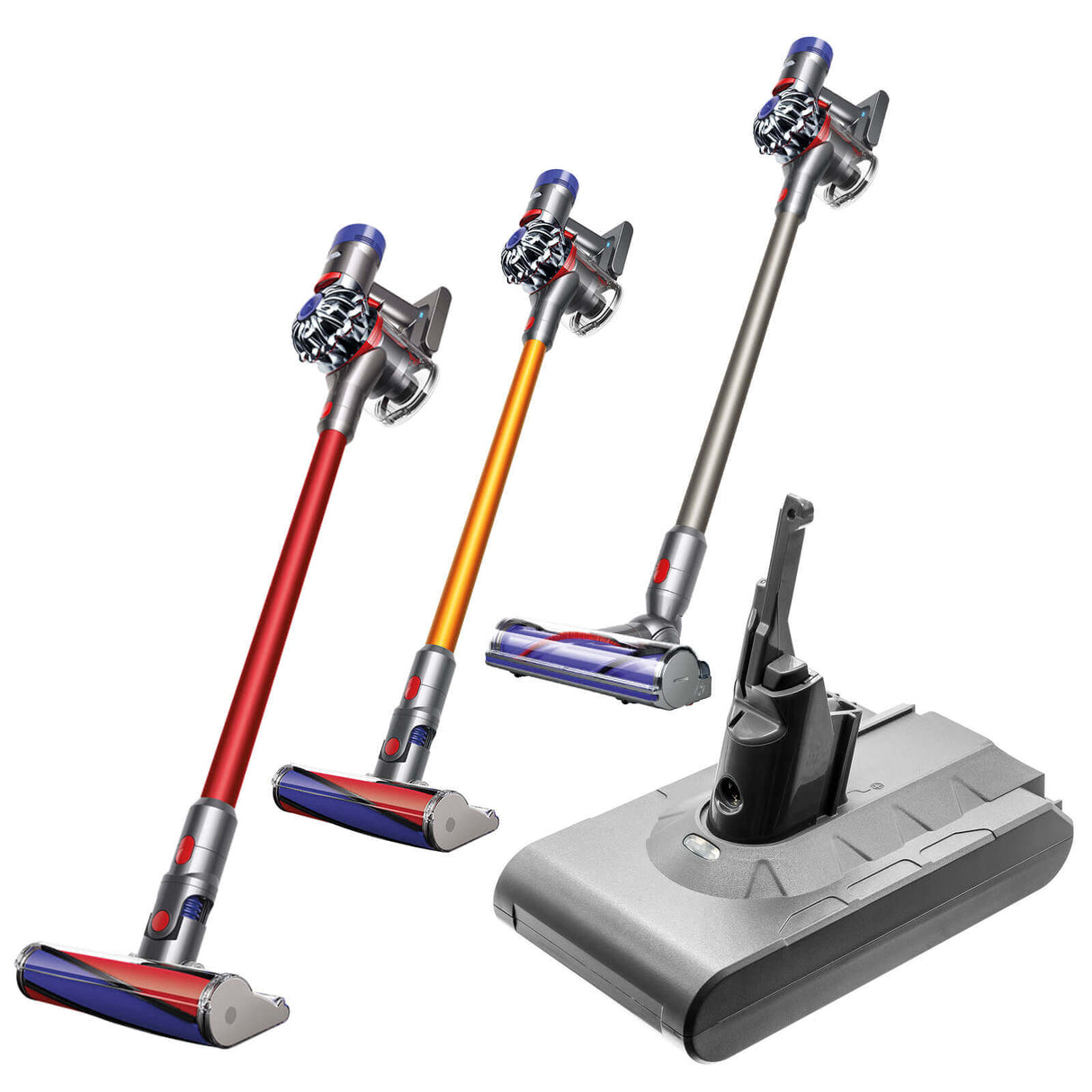 Vacuum battery for Dyson, Sv10, V8, V8 Absolute, V8 Absolute Cord-free, 6mw, 21.6v, 2800mah - 60.48wh Vacuum Cameron Sino Technology Limited