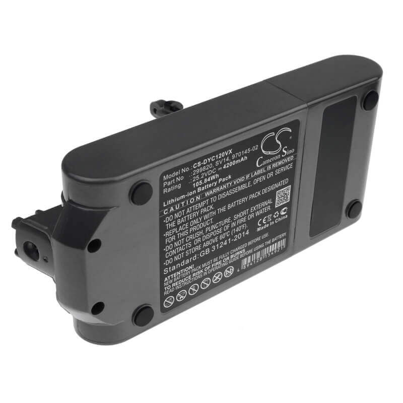 25.2V, Li-ion, 4200mAh, Vacuum battery fits Dyson, 268804-01, 269054-01, 269232-01, 105.84Wh Vacuum Cameron Sino Technology Limited (Dangerous Goods)