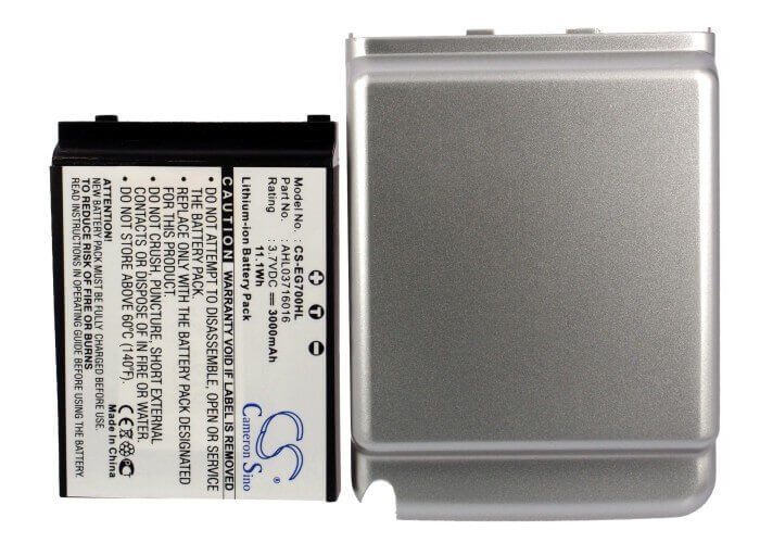 3.7V, Li-Polymer, 3000mAh, SmartPhone battery fits E-ten, 369029665, Glofiish M700, 11.1Wh Mobile, SmartPhone Cameron Sino Technology Limited (Smartphone)