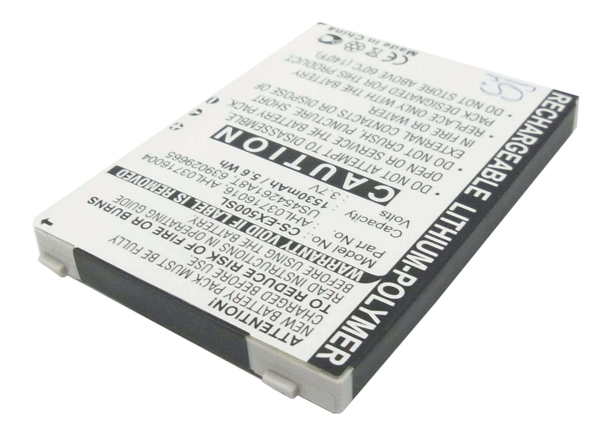 3.7V, Li-Polymer, 1530mAh, batterie de smartphone compatible avec Utstarcom, 369029665, Glofiish M700, Glofiish X500, 5.66Wh Mobile, smartphone Cameron Sino Technology Limited (Smartphone)
