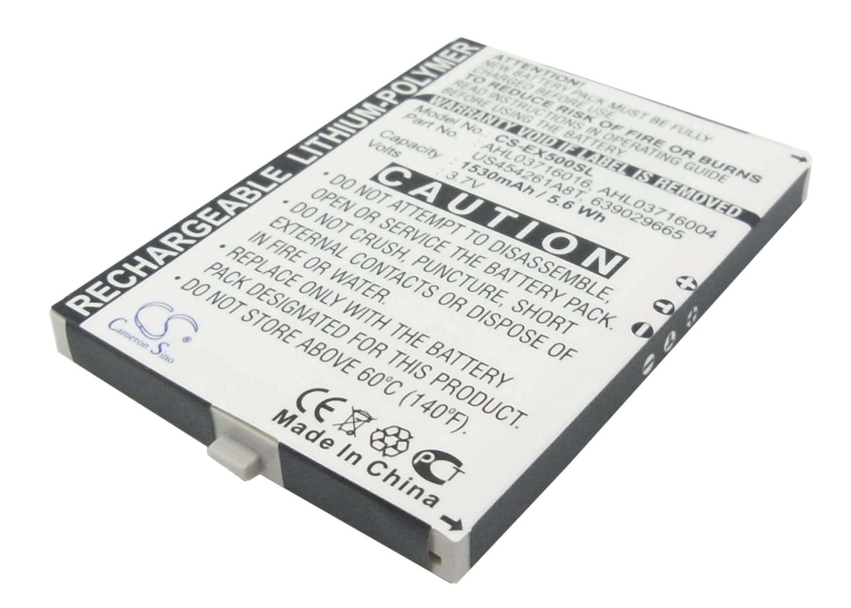 3.7V, Li-Polymer, 1530mAh, batterie de smartphone compatible avec Utstarcom, 369029665, Glofiish M700, Glofiish X500, 5.66Wh Mobile, smartphone Cameron Sino Technology Limited (Smartphone)