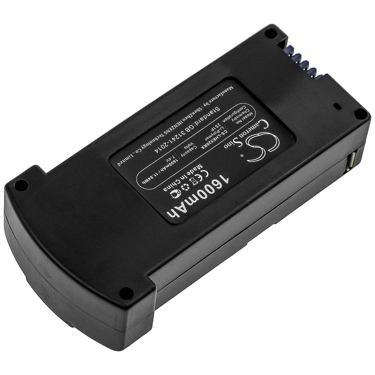 7.4V, Li-Polymer, 1600mAh, Drones battery fits Eachine, 2594368, E520, E520s, 11.84Wh Drones Cameron Sino Technology Limited