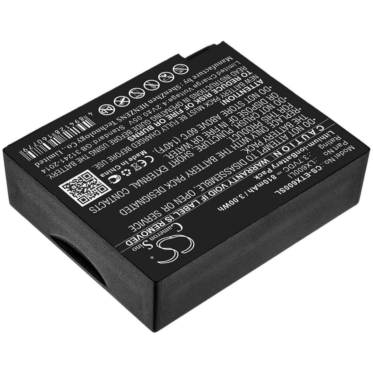 3.7V, Li-ion, 810mAh, Headset battery fits Eartec, Lx600li, Hub, Hub Systems, 3Wh Wireless Headset Cameron Sino Technology Limited