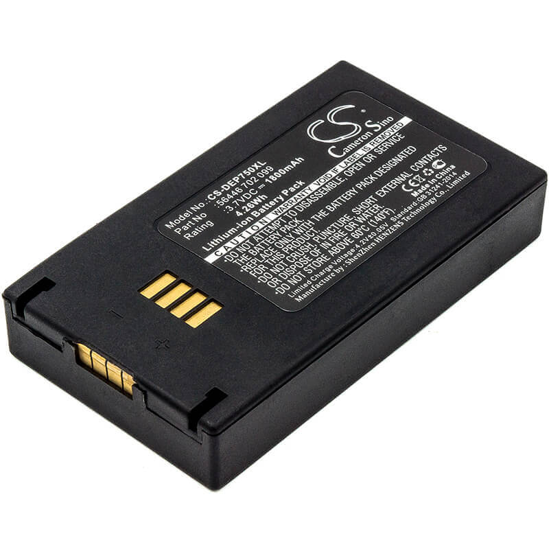 Batterie de scanner de code-barres pour Easypack Poliflex 750, Ezpack Xl 3.7v, 1800mah - 6.66wh Scanner de code-barres Cameron Sino Technology Limited