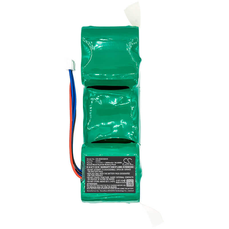 12.0V, Ni-MH, 3000mAh, Vacuum battery fits Ecovacs, Irobot, D907, Dd35, Dd4g, 36.00Wh Vacuum Cameron Sino Technology Limited