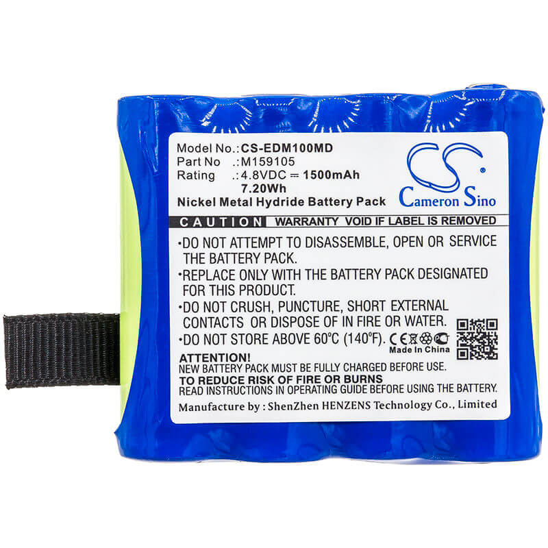 4.8V, Ni-MH, 1500mAh, Batterie médicale compatible avec Edan, 4xnr49aa1500p, Cs-01, H100, 7.20Wh Médical Cameron Sino Technology Limited (Médical)