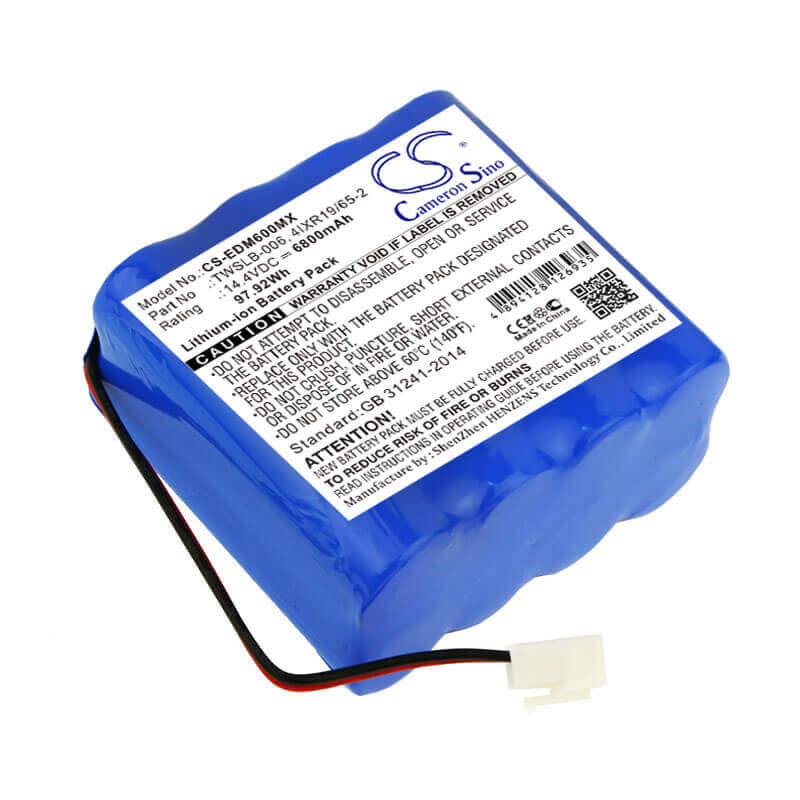 14.4V, Li-ion, 6800mAh, Medical battery fits Edan, 4ixr19/65-2, F6, F6 Fetal Monitor, 97.92Wh Medical Cameron Sino Technology Limited (Medical)