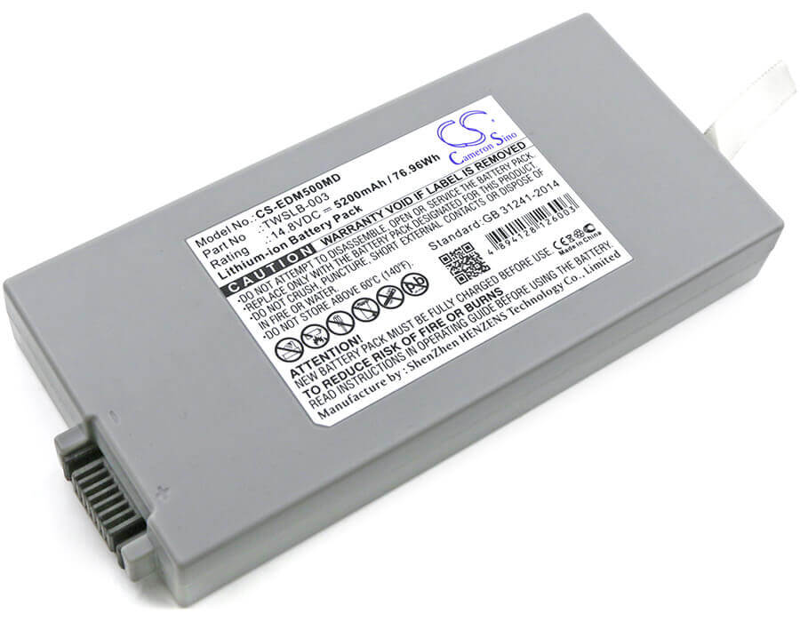 14.8V, Li-ion, 5200mAh, Medical battery fits Edam, Edan, Drager, 01.21.064143, Im8b, M8b, 76.96Wh Medical Cameron Sino Technology Limited (Medical)