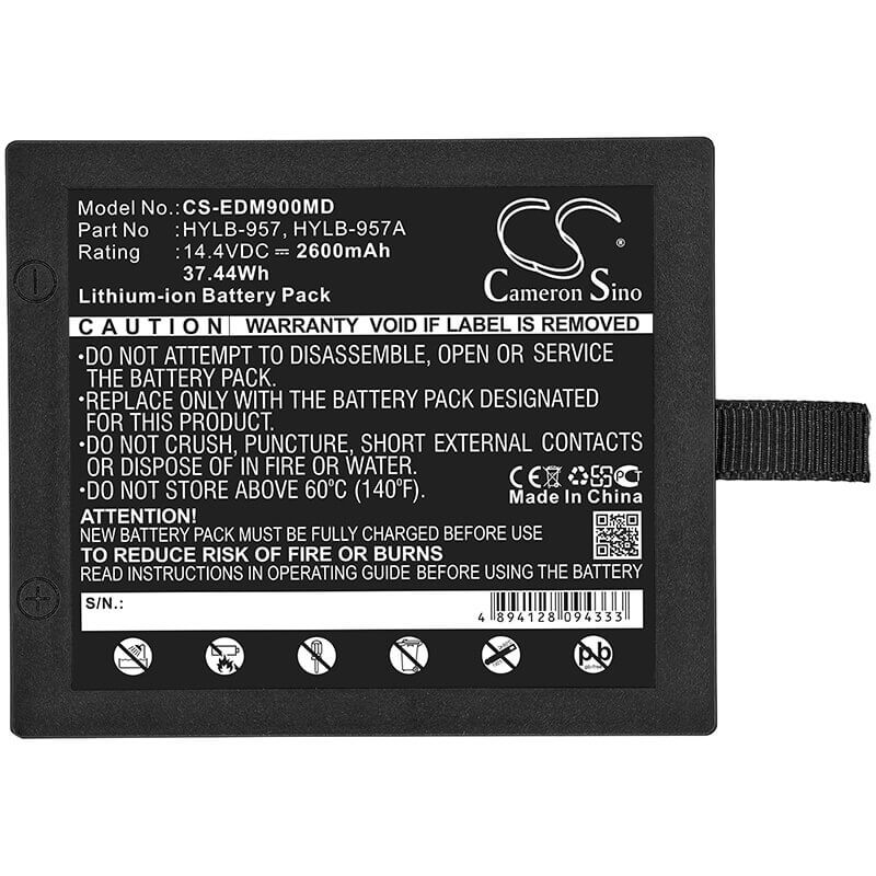 14.4V, Li-ion, 2600mAh, Medical battery fits Omron, Edan, Hylb-957, M8a, M9, 37.44Wh Medical Cameron Sino Technology Limited (Medical)
