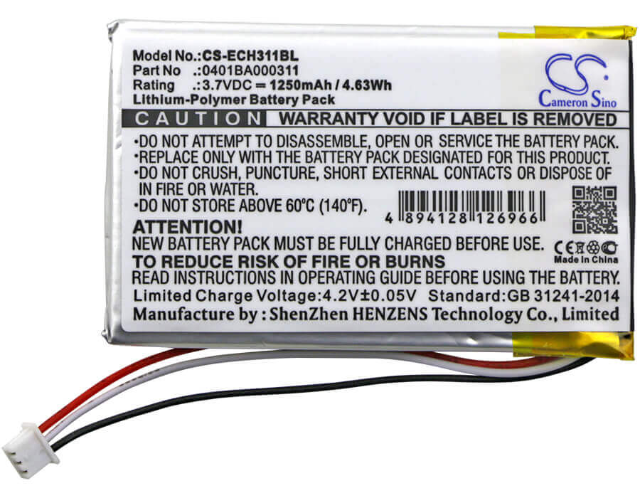 Crane Remote Battery For Elca, Evo, Mago-evo, Mito-vetta 3.7v, 1250mah - 4.63wh Crane Remote Control Cameron Sino Technology Limited
