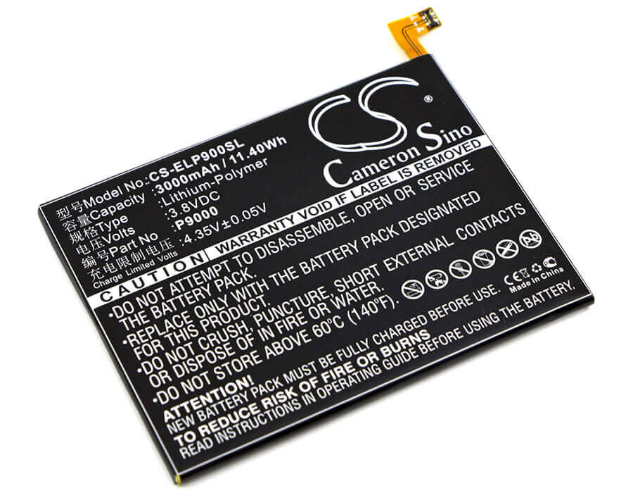 3.8V, Li-Polymer, 3000mAh, SmartPhone battery fits Elephone, P9000, P9000, P9000 Dual Sim Lte, 11.4Wh Mobile, SmartPhone Cameron Sino Technology Limited (Smartphone)