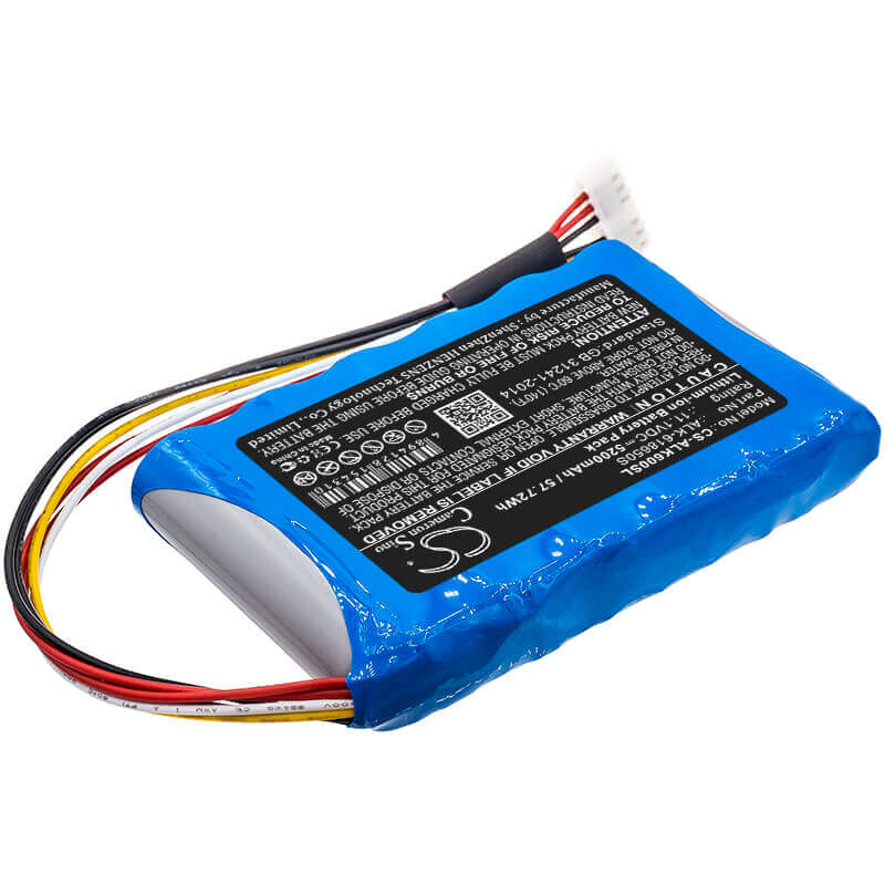 11.1V, Li-ion, 5200mAh, Equipment battery fits Eloik, Alk-618650s, BY-A6, By-a6s, 57.72Wh Equipment, Survey, Test Cameron Sino Technology Limited