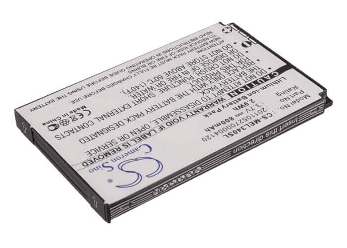 3.7V, Li-ion, 800mAh, SmartPhone battery fits Elson, Mobistel, 2.01105270000412E15, El340, 2.96Wh Mobile, SmartPhone Cameron Sino Technology Limited (Suspended)