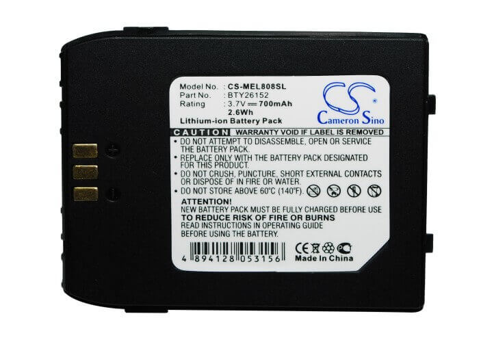 3.7V, Li-ion, 700mAh, SmartPhone battery fits Emporia, Elson, Bty26152, Esl808, 2.59Wh Mobile, SmartPhone Cameron Sino Technology Limited (Smartphone)