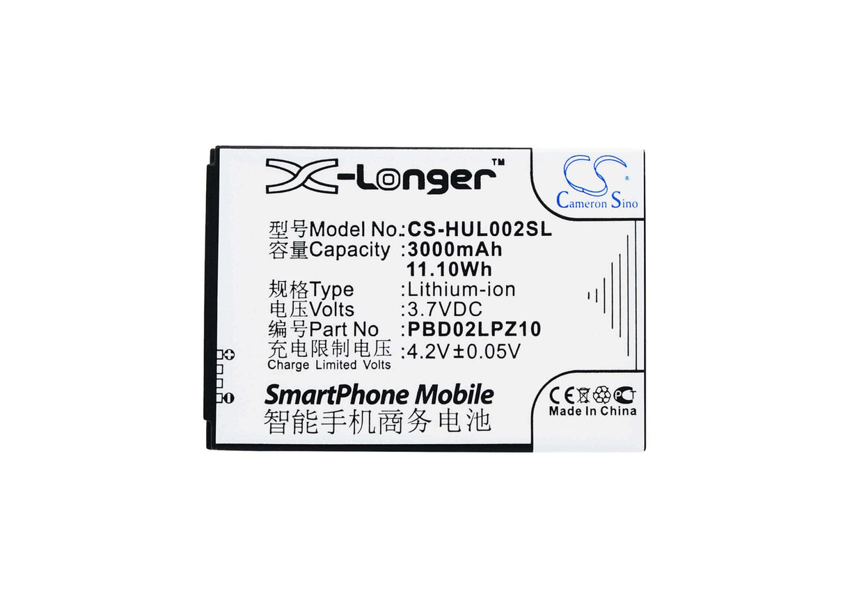 3.7V, Li-ion, 3000mAh, Hotspot battery fits Emobile, Huawei, Pbd02lpz10, Gl02p, 11.10Wh Hotspot Cameron Sino Technology Limited
